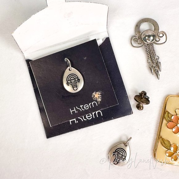 Vintage 9 Variety Charms w/ Rhinestones - Picture 3 of 6